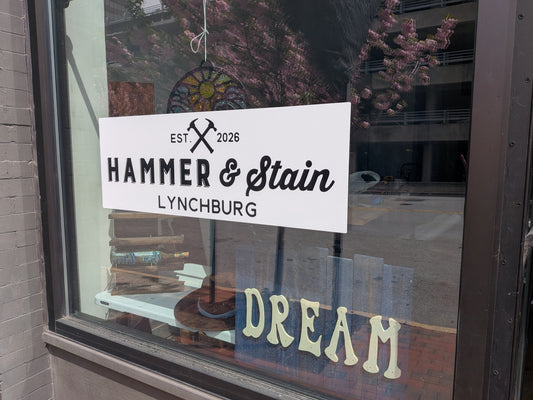 Hammer & Stain Lynchburg Open for Business
