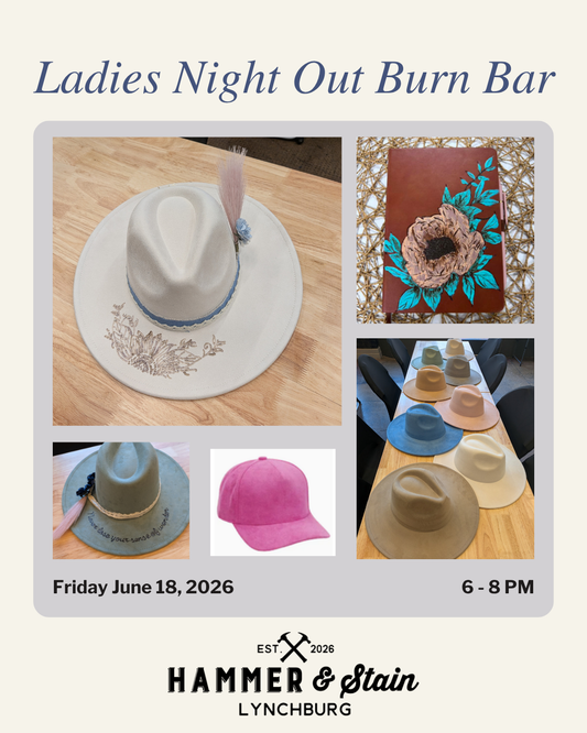 06/19/2026 Ladies Night Burn Bar 6-8pm (Lynchburg)